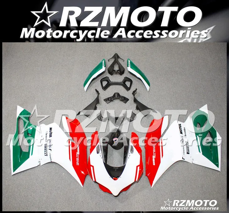 

Injection Mold New ABS Whole Fairings Kits For Ducati 899 1199 Panigale 2012 2013 2014 12 13 14 Bodywork set bike