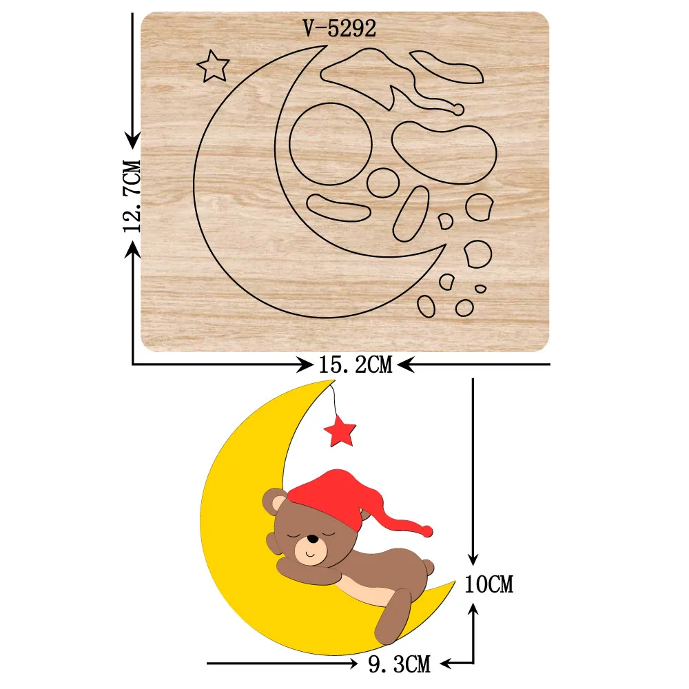 

New bear wooden dies cutting dies for scrapbooking Multiple sizes V-5292
