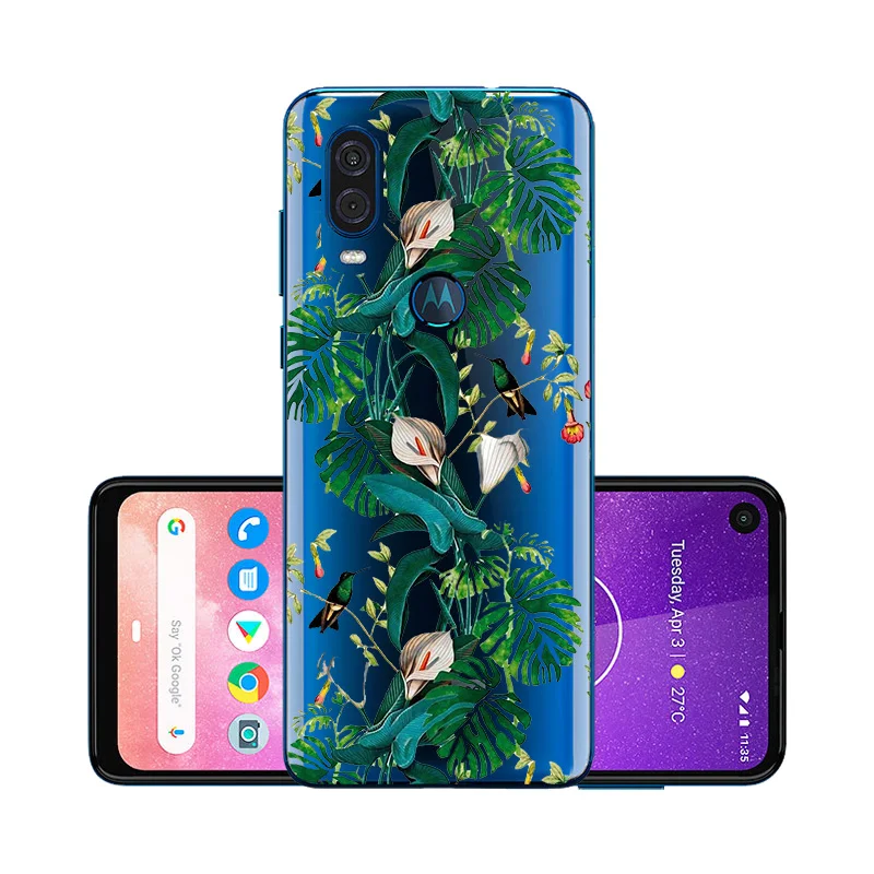 Phone Case For Motorola Moto One Power Clear Transparent Soft Tpu Back Cover Cases G5sPlus Coque Fundas | Мобильные телефоны и