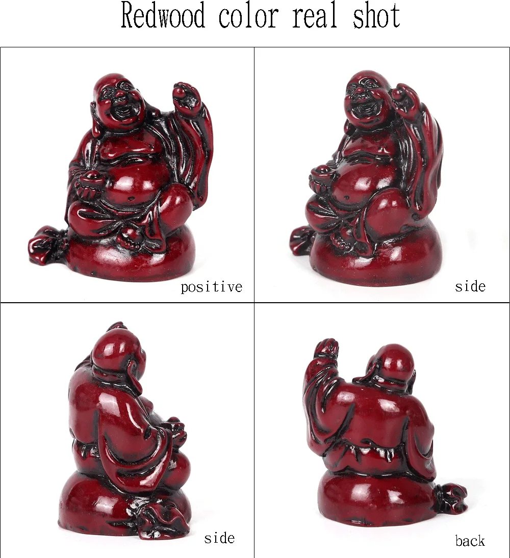 Смола Maitreya home Feng Shui украшения Смеющийся Будда большой живот Будда Ремесла украшения набор шесть Будда группа