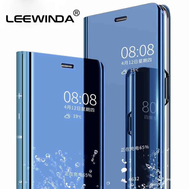 Умный зеркальный флип 3 поколения Чехол для телефона huawei mate 10 20 30 lite Pro Honor 8X 7A note10 9X