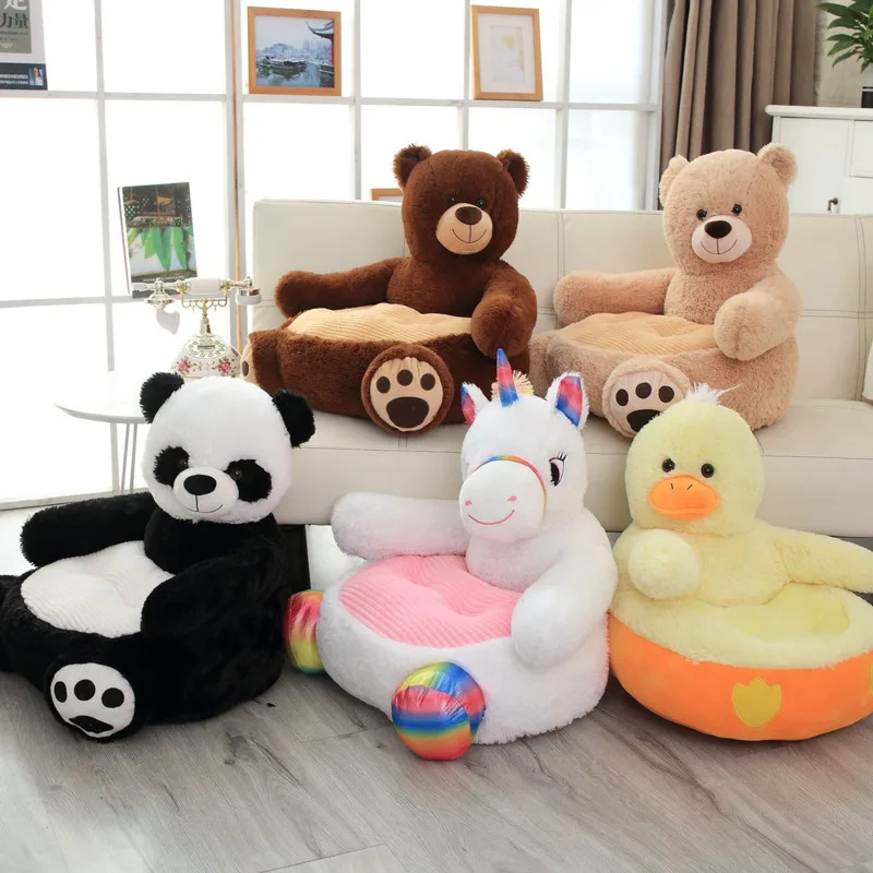 

Детский плюшевый мультяшный диван-панда, креативный милый Единорог, дети учатся сидеть на диване, диван для детского сада, табурет, плюшевые...