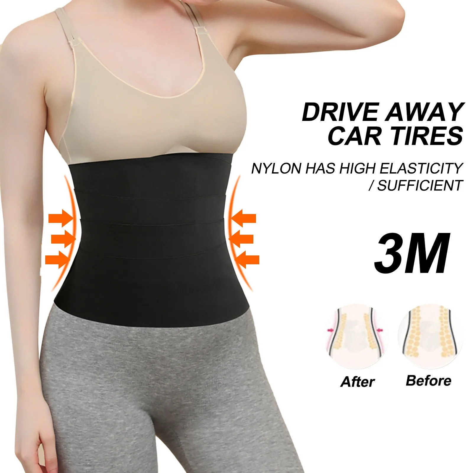 

Sports Long Girdle Women's Fitness Bondage Tight-fitting Belt Yoga Waistband Shapeware