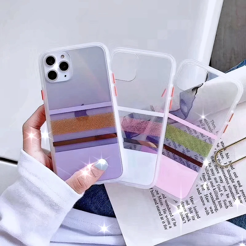 

Fashion Slim Phantom Color Case For iPhone Bumpers XS Max X XR 6S Plus 7 8 Plus Cover Case Dried With Soft TPU