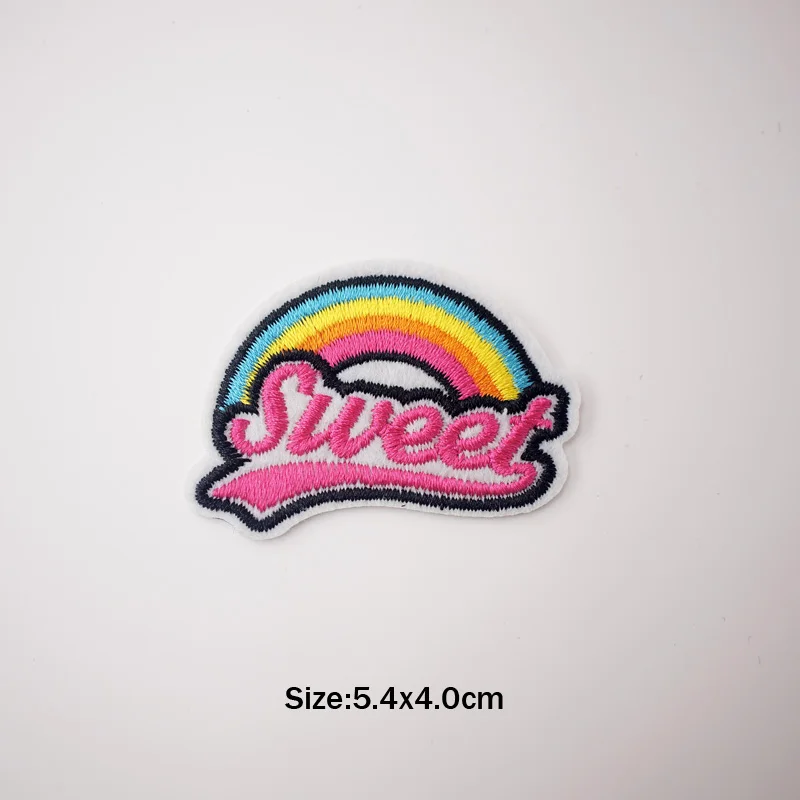 Красные энергичные патчи с помощью утюга Значки для шитья пошива одежды костюмов