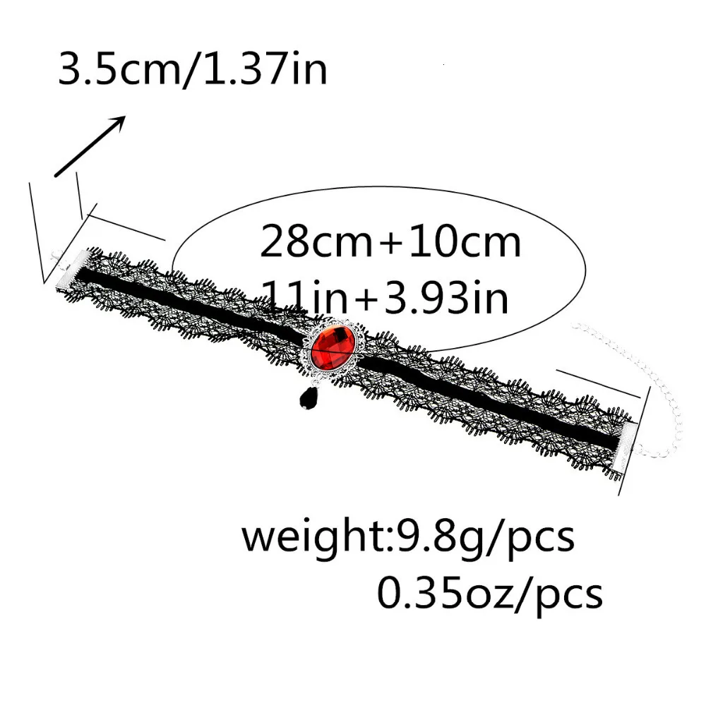 Ingesight, кружевная бархатная цепочка, красное колье из драгоценных камней, для женщин, Массивный воротник макси, акрил, капля воды, Кристальное ожерелье