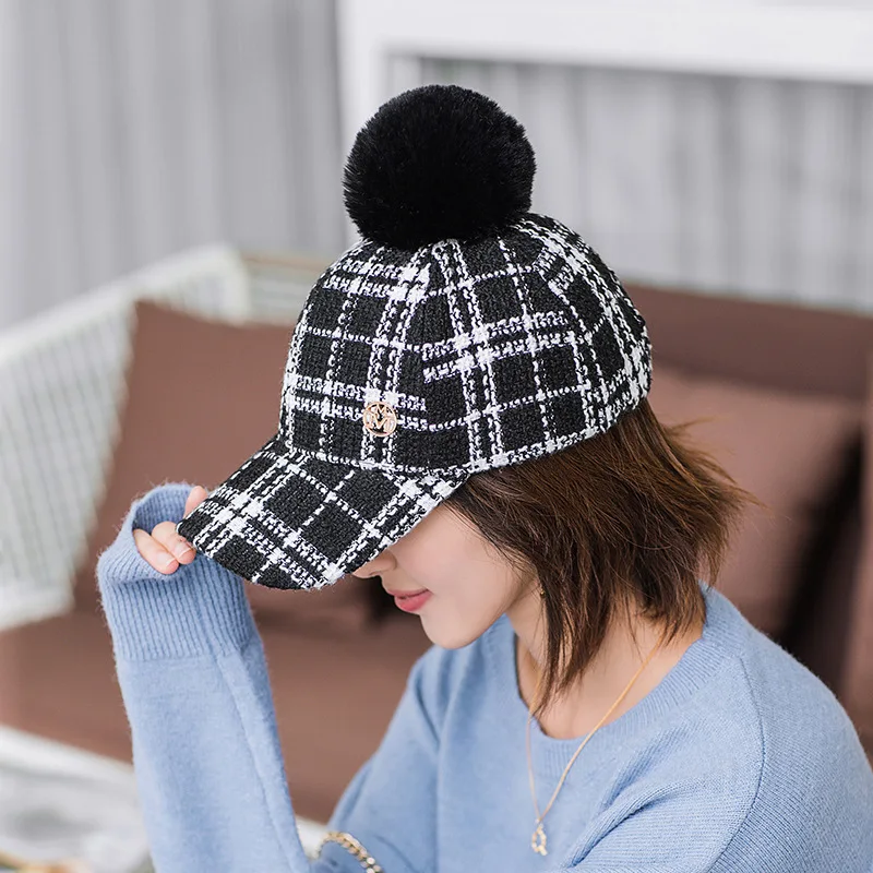 Женская бейсбольная кепка USPOP клетчатая бейсболка с буквенным принтом M новинка