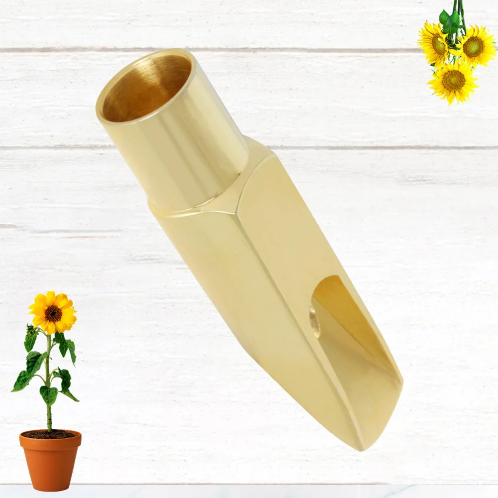 

1pc 6 Holes Saxophone Metal Head G1 Soprano Saxophone Mouthpiece Universal Saxophone Head Soprano Saxophone Head Golden