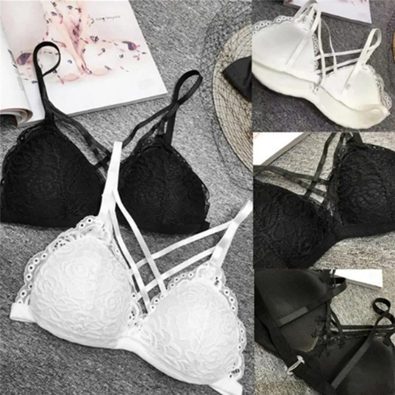 Сексуальный бюстгальтер с перекрещивающимися бретельками спереди