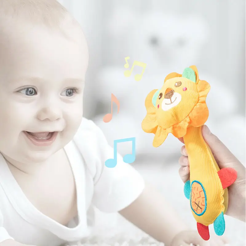 Новинка Мягкие плюшевые колокольчики для новорожденных мальчиков и девочек