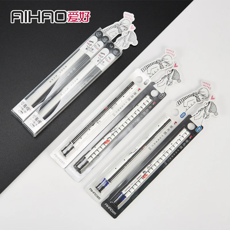 AIHAO Новое поступление колпачок стираемый гель авторучка Волшебная 0,5 мм, сладкий черно-белый цвет дизайн канцелярских товаров школьный подарок