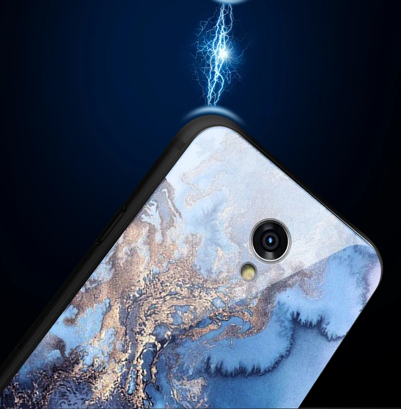 Для iPhone 6S 5s SE 6 7 8 Plus XR XS MAX противоударный чехол из закаленного стекла для Meizu M8 M5 M6 M9 Note 16th Plus роскошные чехлы для телефонов