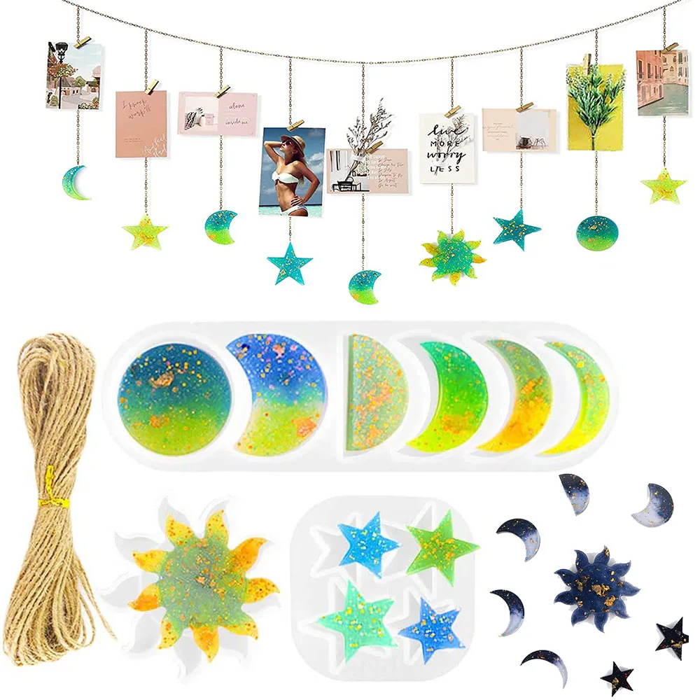 1 Набор силиконовая форма &quotсделай сам&quot с изображением ясного звездного солнце