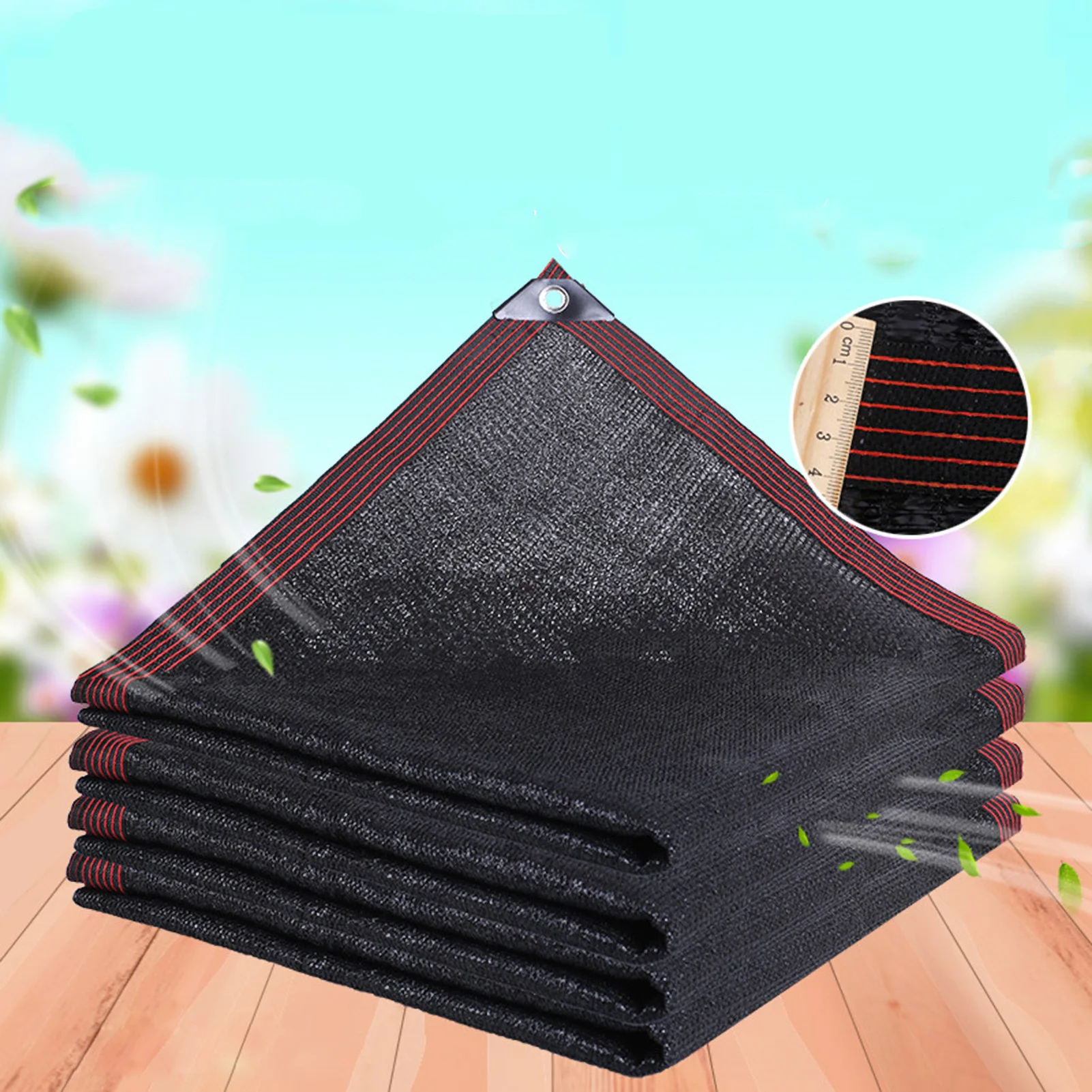 

Shade Cloth Cover wtih Elastic Ties 90% Sunblock Sun Mesh UV Resistant Net 10 x 10FT Black Sun Net Garden Tent Canopy for Plant