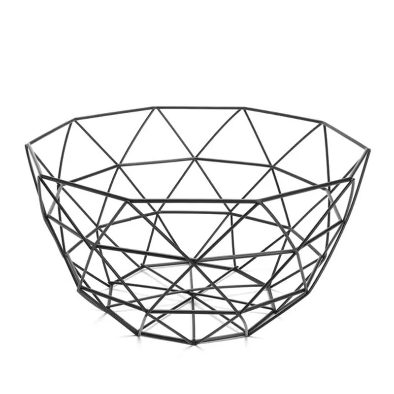 Скандинавском стиле корзина для фруктов декорированная проволокой
