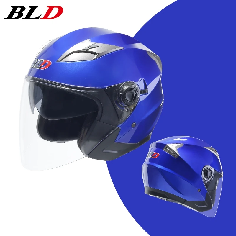 Мотоциклетный шлем для мужчин и женщин всесезонный с полуоткрытым лицом