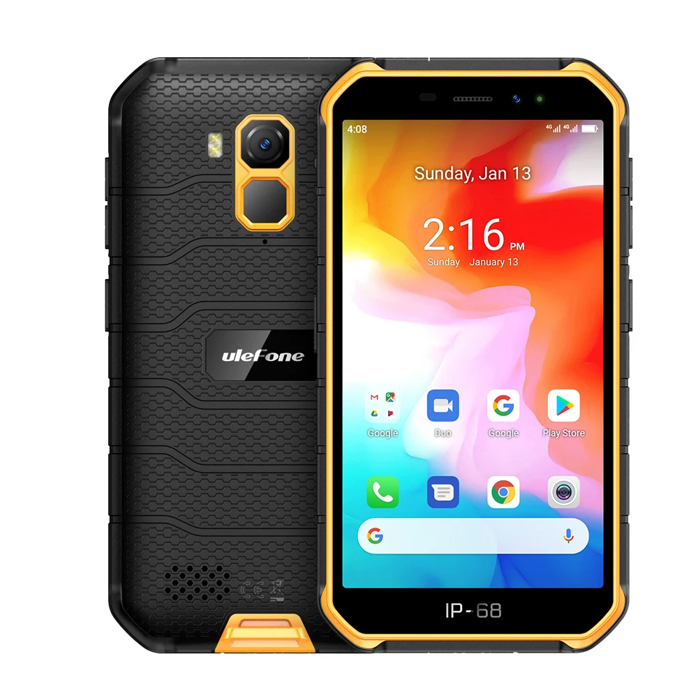 Прочный водонепроницаемый смартфон Ulefone Armor X7 Android 10 5 0 дюйма 2 ГБ 16 IP68/IP69K четыре