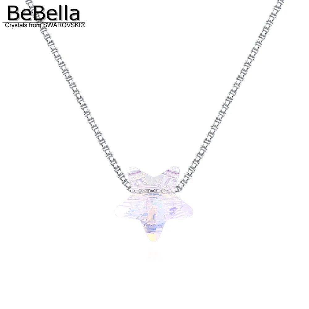 Цепочка BeBella с кулоном в виде звезды ожерелье кристаллами Swarovski элементы для