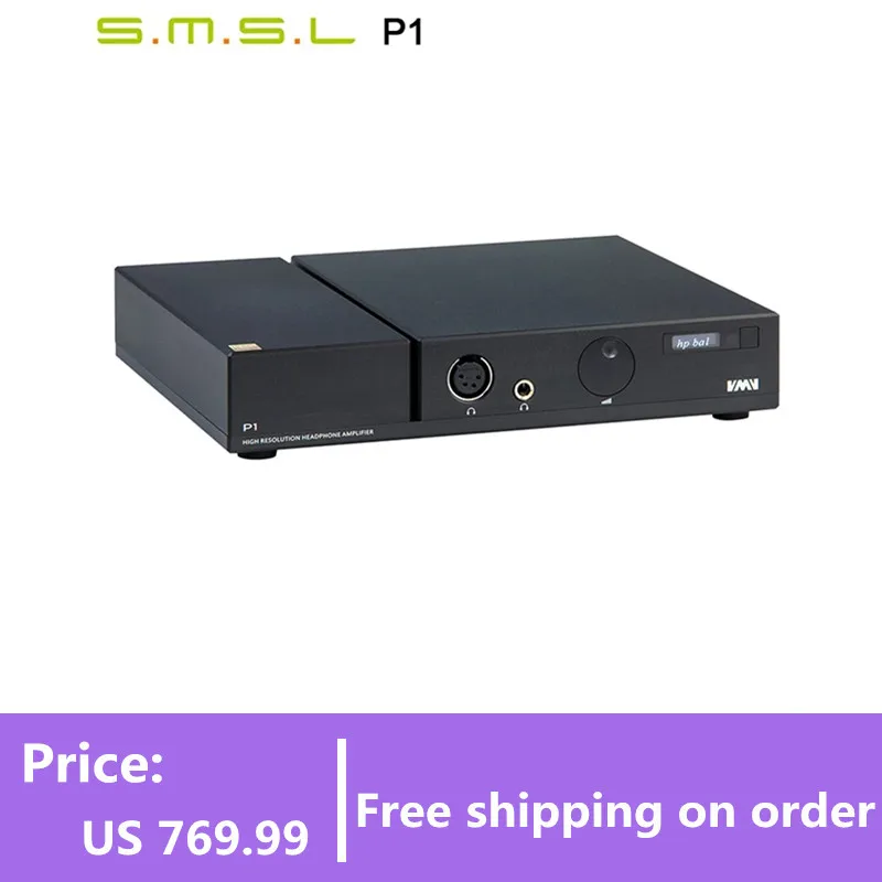 

SMSL P1 усилитель для наушников, настольный полностью сбалансированный Hi-Fi усилитель для наушников, RCA/XLR вход 6,35 мм/сбалансированный выход