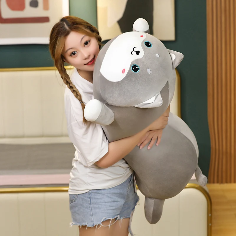 Игрушка плюшевая гигантская лежащая в виде животного 50-100 см | Плюшевые животные