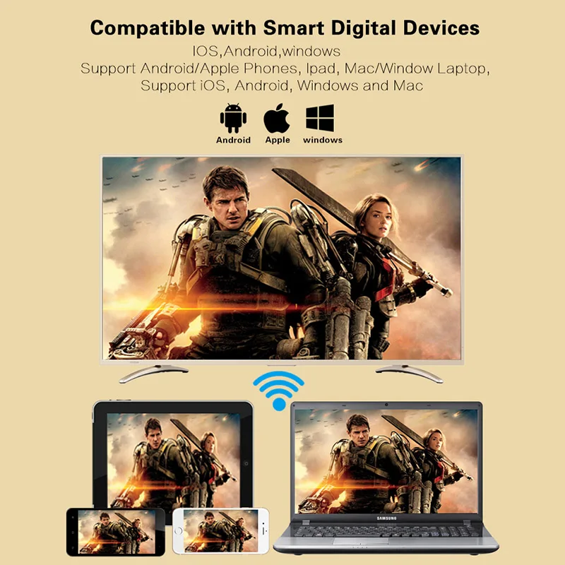 HDMI ТВ-приемник с Wi-Fi 2 4 ГГц для Miracast Airplay DLNA зеркальное отображение iPhone iPad Mac Android