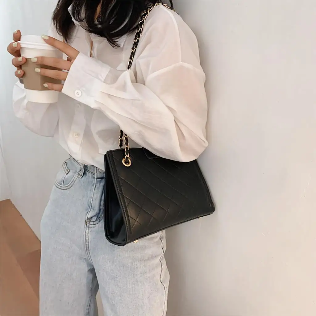 

New Small Chain PU Leather Crossbody Bags For Women 2021 Shoulder Handbags Female Travel Fashion Cross Body Bag Hand Bag