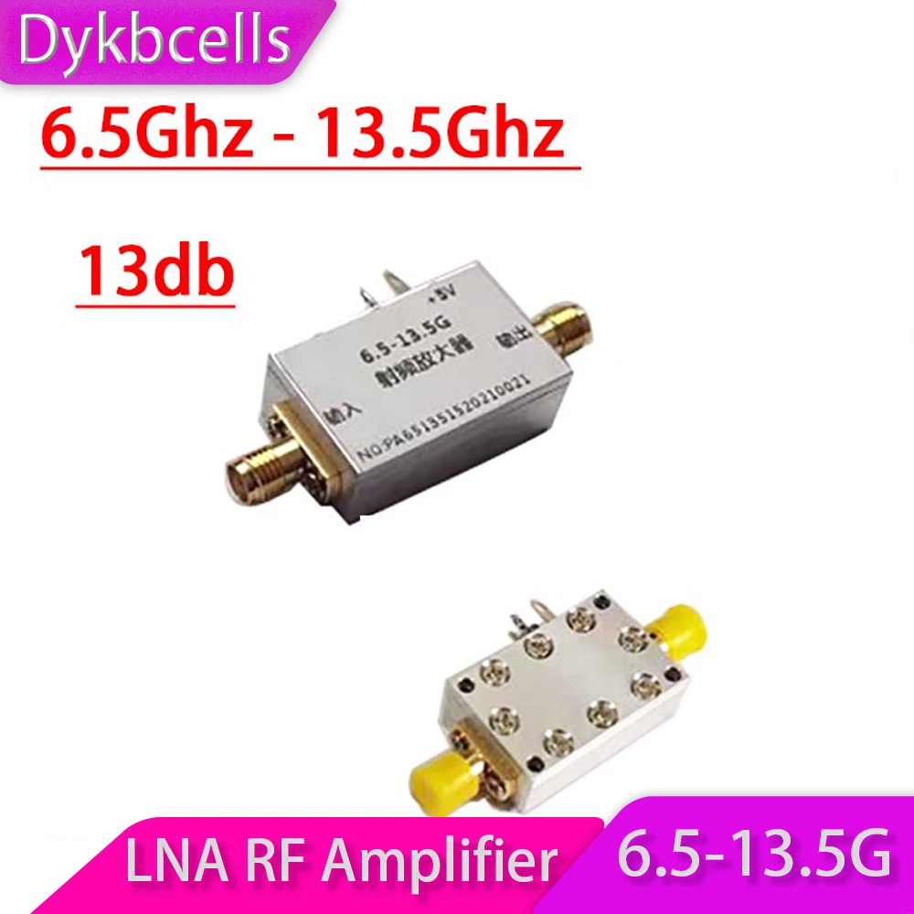 

Dykbcells 6,5G-13,5 Ghz 13db RF усилитель мощности C-band X-band, широкополосный усилитель для любительского радиопередатчика, приемника сигнала