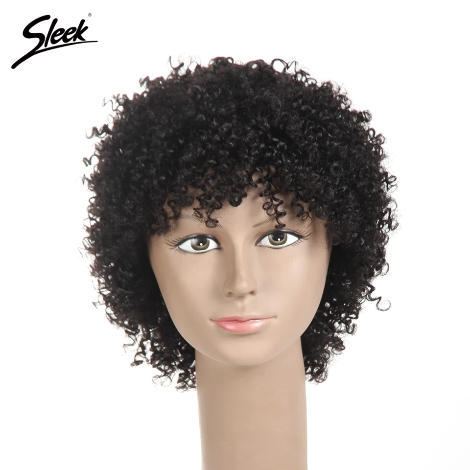 Гладкие бразильские афро кудрявые Вьющиеся Волнистые Парики 1B 4 цвета коричневые