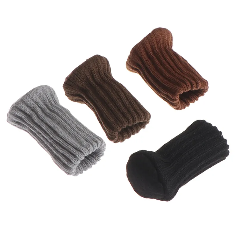 

4pcs Anti-slip Chair Leg Socks Cloth Floor Protection Knitting Wool Socks Table Foot Furniture Feet Sleeve Cover Cat Scratching
