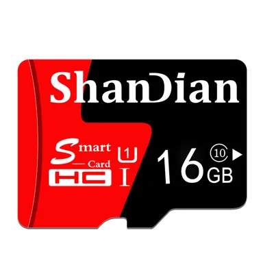 SHANDIAN Micro SD карта памяти 16 ГБ 32 ГБ 64 ГБ 8 ГБ MicroSD Max 80 м/с TF карта памяти - Емкость: B