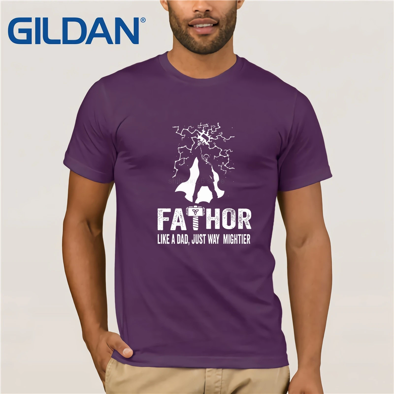 Подарок на день отца папочка Тора Fathor забавный подарок рождения идея футболка 2021