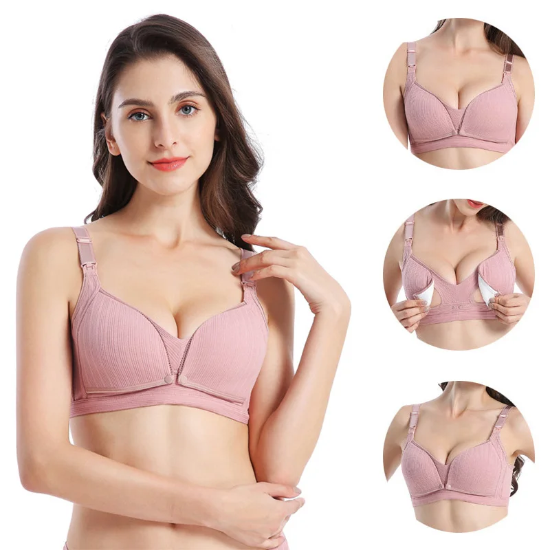 

Новинка Нижнее Белье для беременных бюстгальтер без косточек с застежкой спереди бюстгальтер для кормящих женщин Одежда для беременных бю...