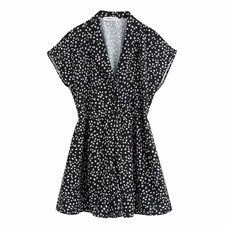 Женские винтажные комбинезоны с коротким рукавом и отложным воротником 2020| |