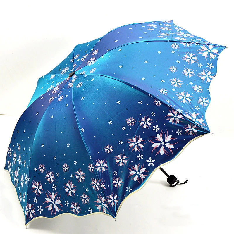 2020 Новое поступление цветы яркий дождь Модные зонты для девушек меняющие цвет