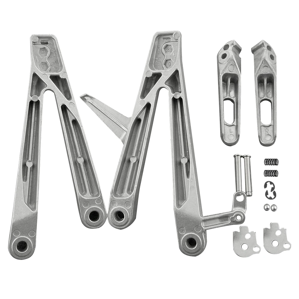 

Motorcycle Silver Footpeg Aluminum Alloy Foot Peg Rest Kit For honda CBR600RR 2007 2008 2009 2010 2011 f5
