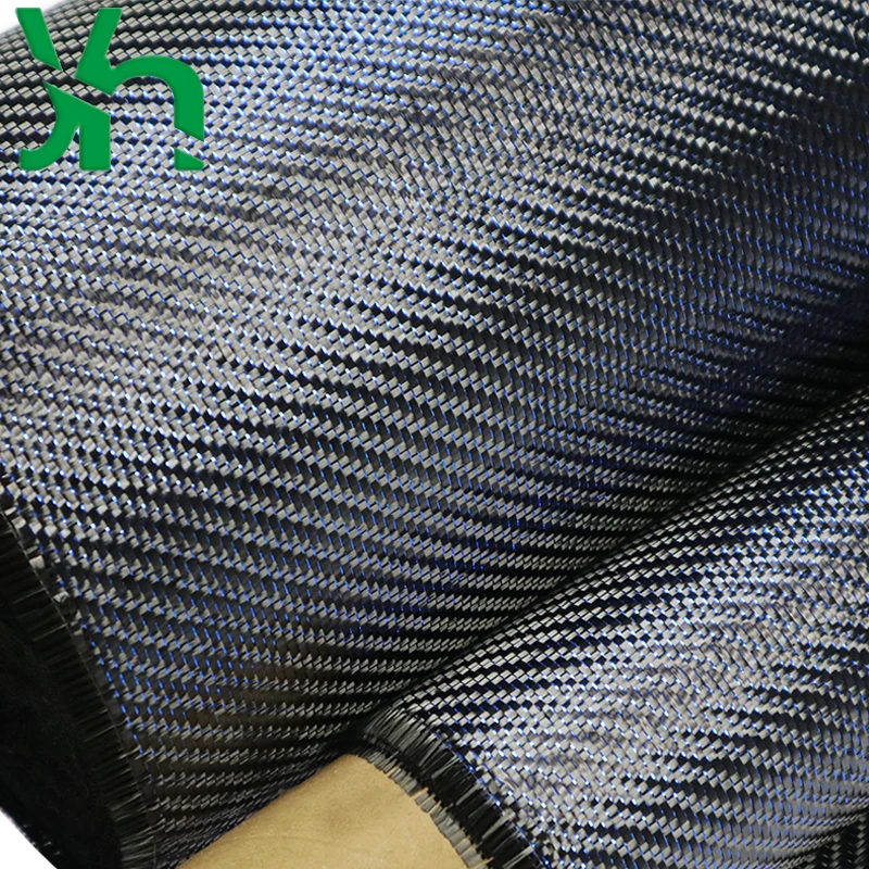 Синяя металлическая ткань из углеродного волокна подходит для пластин