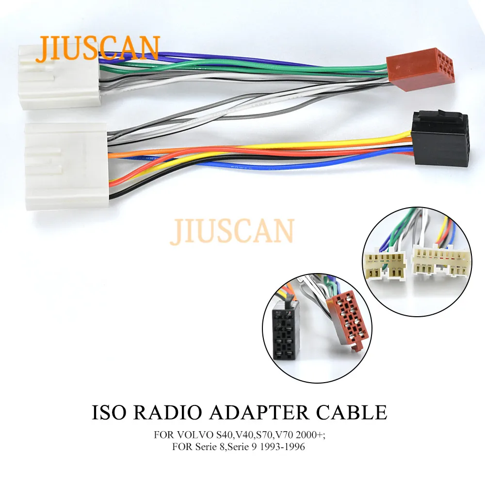 JIUSCAN 12 028 ISO Радио адаптер для/VOLVO 1993 + (выберите модели) жгут проводов Разъем