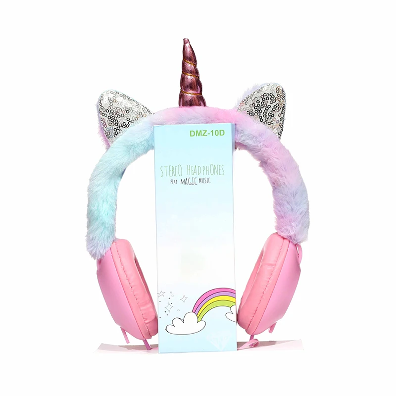

Cute Wired Headphone Music Stereo Earphone Computer Mobile Phone Gamer Headset Kids Gift Girls Daugther