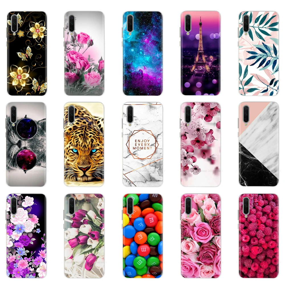 

Phone case For Xiaomi MI A3 Case Soft tpu silicone Back Cover For Xiaomi MI A3 Lite cover bumper Coque Painted Protective Shell