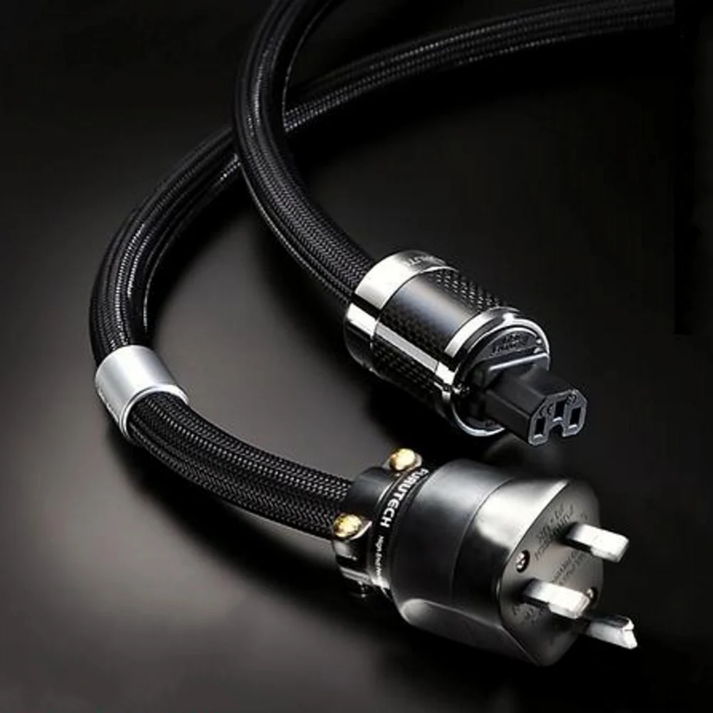 

NEW FURUTECH Alpha PS-950-18 Alpha-OCC Conductor Carbon Fiber Flagship Fever Upgrade UK Power Cord AC Power Cable