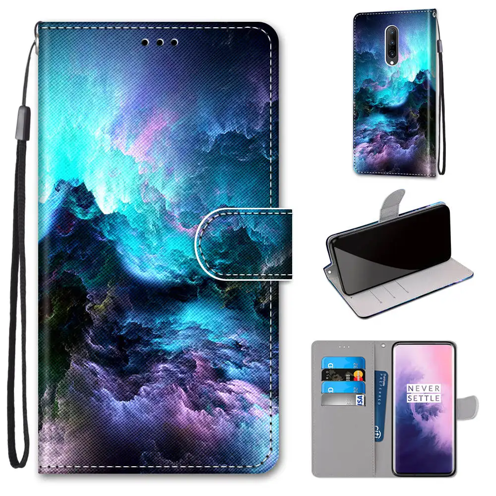 Флип Чехлы из искусственной кожи с изображением животных тигра кошки для One Plus