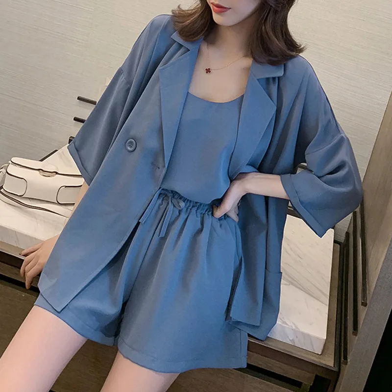 

womens 3 two piece sets 2020 women's suit set crop top and skirts women woman together summer clothes for women club outfits