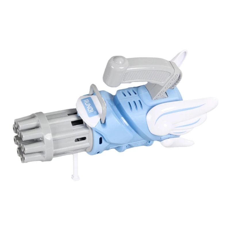 

1Set Electric Angle Gatling Bubble Maker Luminous Bubble Machine Bubble Blower with 12-Hole Swimming Pool Outdoor Toy