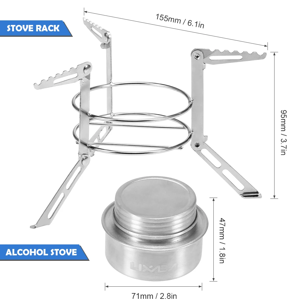 Открытый Кемпинг спиртовой печи и стойки комбо набор мини портативный плита с