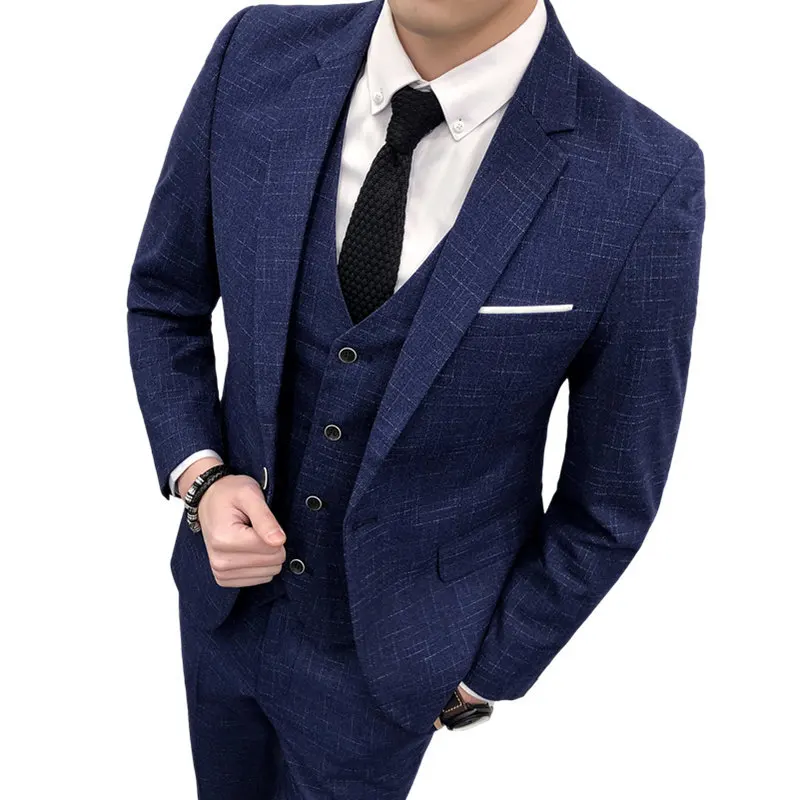 

Leisure suit men take three-piece cultivate one's morality men's suits the groom's best man