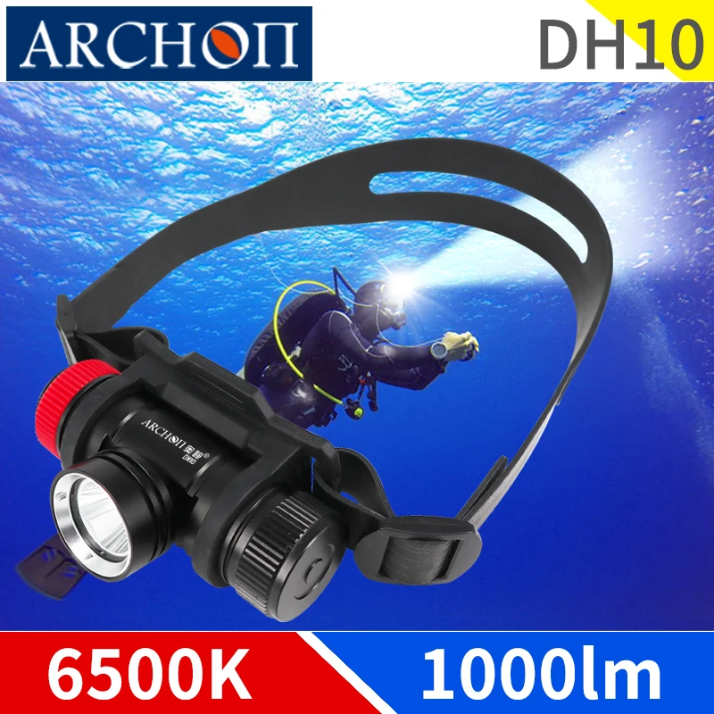 DH10 1000 Lumen ดำน้ำไฟฉายดำน้ำแสงใต้น้ำ100M ดำน้ำ Photograhy เติมแสงดำน้ำวิดีโอไฟหน้า