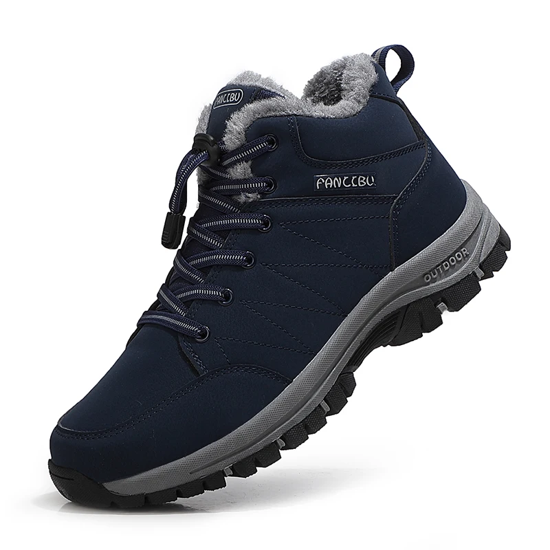 Hot Sale Men And Women Winter Cold-Proof Plus Velvet Snow Boots Couple Outdoor Leisure Warm Cotton Shoes Walking Shoes