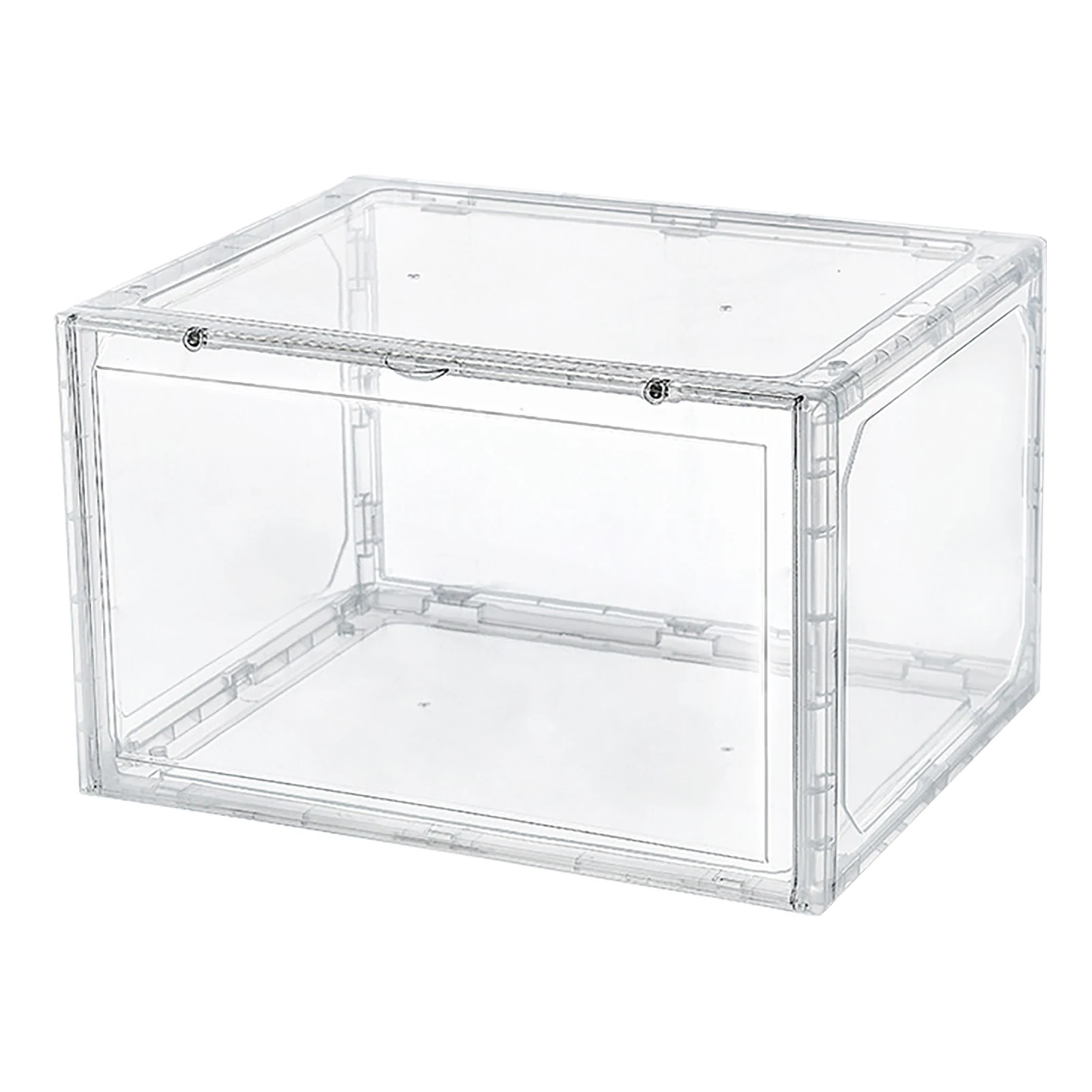 

Large Capacity Container Sneaker Shoes Box Storage Case Thickened Organizer Space Saving Home Waterproof Clear Stackable Display