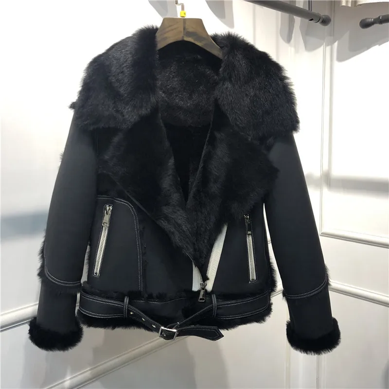 Высококачественное пальто из овечьей шкуры оптовая продажа теплая куртка с