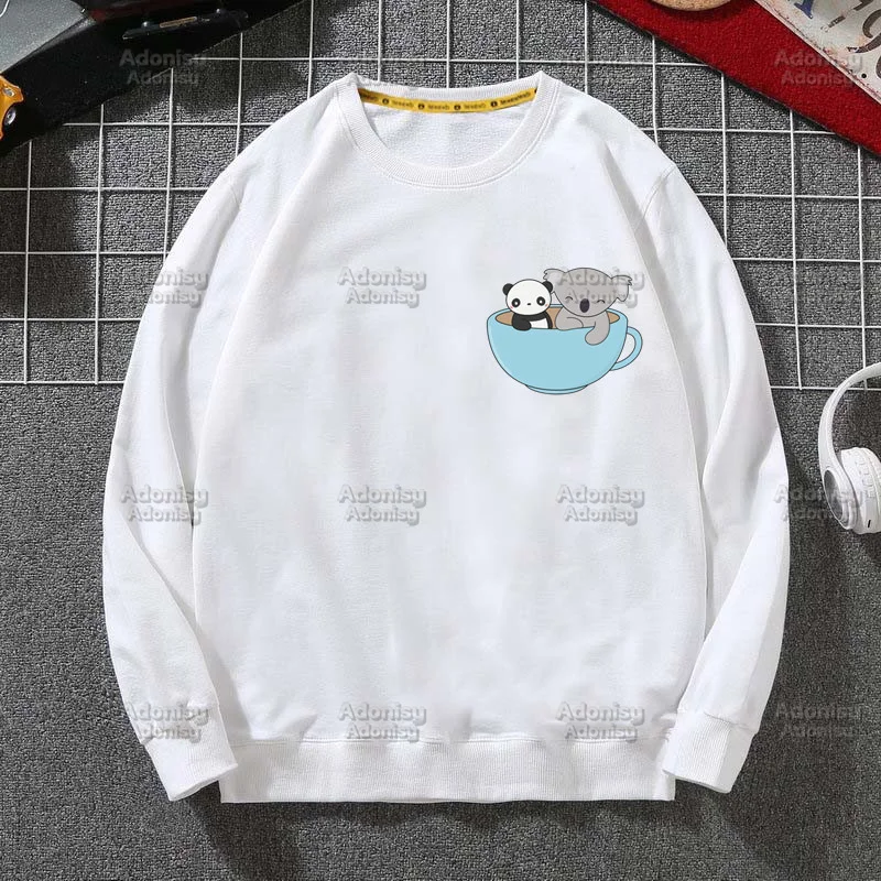 

Lazy Sleep Koala Funny Fashion Men's/Women's Hoodies Spring Autumn Male Casual Hoodies Sweatshirts Men's White Color Tops